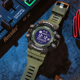 AMSW8050 Simple Watch: Rugged Sport Elegance with LED Digital Precision
